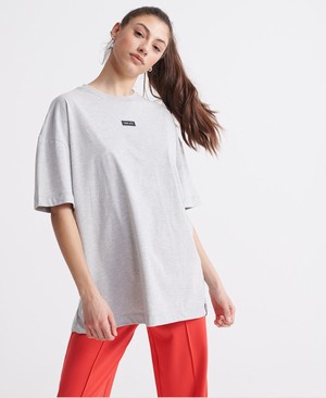 Superdry Edit Oversized Női Pólók Szürke | XDELF9485